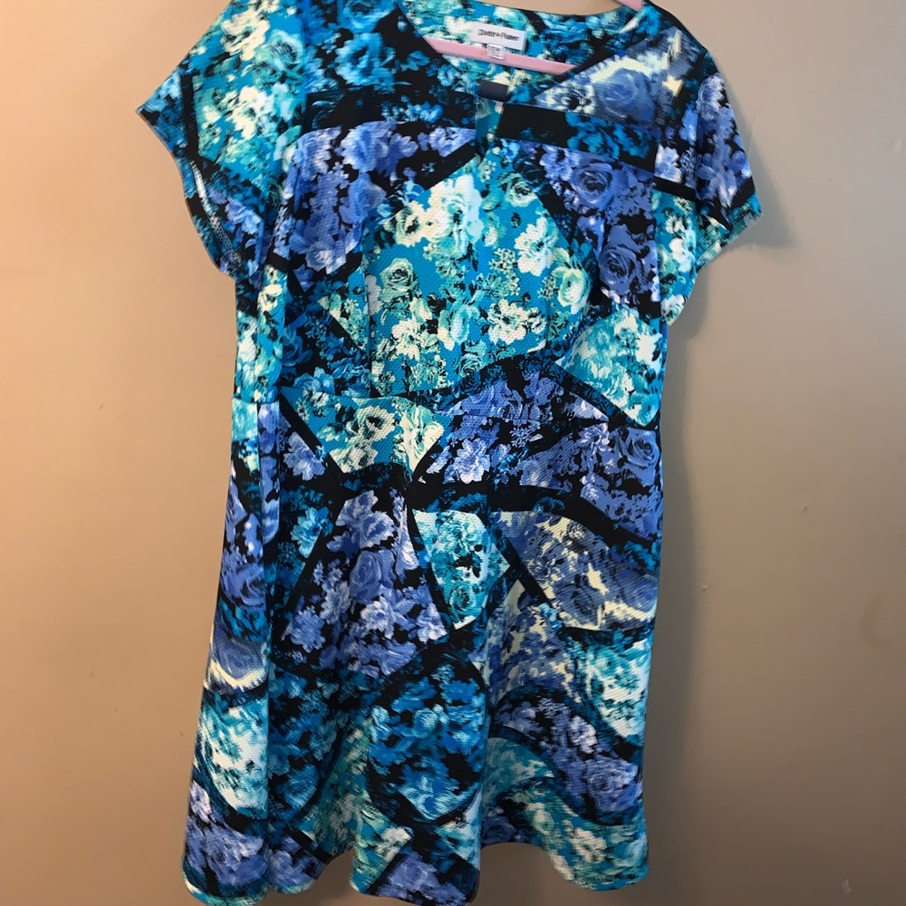 Floral fit and flare dress